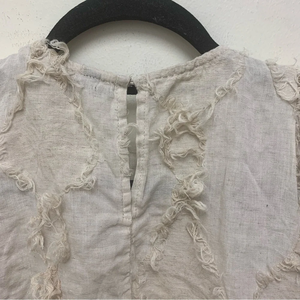 Zara Voluminous Fringe Blouse